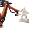 Ancient wooden architecture Large woodworking carving Milling Wood material processing robot