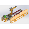 Ancient wooden architecture Large woodworking carving Milling Wood material processing robot
